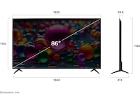 LG 86'' UA75 AI 4k Smart TV (2025) + NS60 lydplanke Over 80 tommer TV