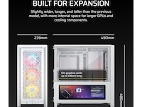 Corsair Frame 4000D LCD RS Performance mid tower (hvit) Midi tower