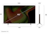 65 tommer LG OLED B5 AI 4K Smart TV 2025 -B-Grade Demo TV/projektor