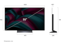 LG 55" C5 AI 4K OLED Smart TV (2025) + veggfeste 50 - 59 tommer TV