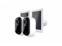 Arlo Essential 3 2K utendørs overvåkningskamera 2-pack + solcellepanel Overvåkningskameraer