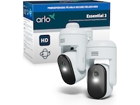 Arlo Essential 3 utendørs overvåkningskamera HD PTZ 2-pack Overvåkningskameraer
