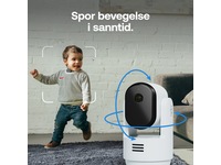 Arlo Essential 3 HD PTZ innendørs overvåkningskamera 2-pakning Overvåkningskameraer
