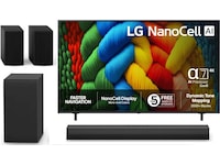 LG 65" NANO80 AI 4K NanoCell smart-TV (2025) + soundbar 60 - 69 tommer TV