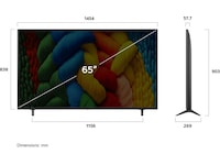 LG 65" NANO80 AI 4K NanoCell smart-TV (2025) + soundbar 60 - 69 tommer TV