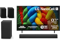 LG 50" NANO80 AI 4K NanoCell smart-TV (2025) + soundbar 60 - 69 tommer TV