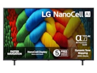 LG 50" NANO80 AI 4K NanoCell smart-TV (2025) + soundbar 60 - 69 tommer TV