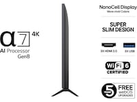 LG 50" NANO80 AI 4K NanoCell smart-TV (2025) + soundbar 60 - 69 tommer TV