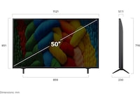 LG 50" NANO80 AI 4K NanoCell smart-TV (2025) + soundbar 60 - 69 tommer TV