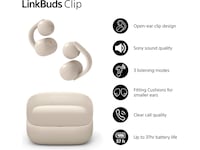 Sony LinkBuds Clip åpne øretelefoner (gråbeige) Hodetelefoner