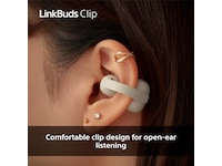 Sony LinkBuds Clip åpne øretelefoner (gråbeige) Hodetelefoner