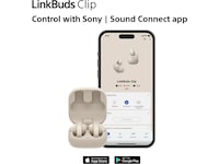 Sony LinkBuds Clip åpne øretelefoner (gråbeige) Hodetelefoner