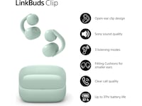 Sony LinkBuds Clip åpne øretelefoner (grønn) Hodetelefoner