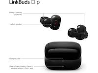 Sony LinkBuds Clip åpne øretelefoner (sort) Hodetelefoner