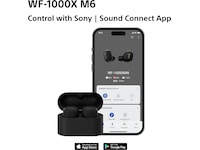 Sony WF-1000XM6 trådløse ørepropper med støyreduksjon (sort) Ørepropper
