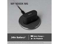 Sony WF-1000XM6 trådløse ørepropper med støydemping (Platinum Silver) Ørepropper