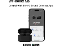 Sony WF-1000XM6 trådløse ørepropper med støydemping (Platinum Silver) Ørepropper