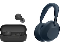 Sony WH-1000XM6 trådløse hodetelefoner, over-ear (blå) + WF-510 buds Hodetelefoner