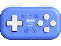 8BitDo Micro Bluetooth-spillkontroller (blå) Tilbehør til spillkonsoller