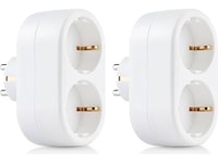 ON stikkontakt med to uttak 2-pack Skjøtekabel & forgrener
