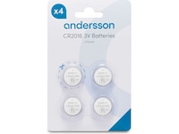 Andersson CR2016 litiumbatteri, 2x4-pk Batterier til generell bruk
