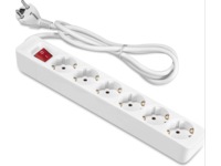 ON 6-vei strømforgrener 1.5m 2-pack Skjøtekabel & forgrener