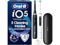 Oral-B iO5 elektrisk tannbørste duo-pakke (svart og hvit) Tilbehør til tannpleie