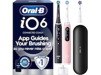 Oral-B iO6 elektrisk tannbørste (svart og rosa) Tilbehør til tannpleie