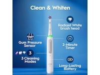 Oral-B iO3 elektrisk tannbørste (hvit) Tilbehør til tannpleie