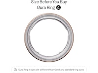 Oura Ring 4 Smart Ring str. 5 (rosegull) -B-Grade Demo tilbehør til mobiler & klokker