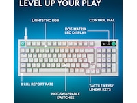 Logitech G316 X 98 Gamingtastatur (hvit) Gamingtastatur