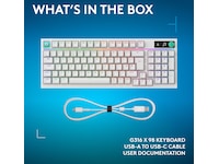 Logitech G316 X 98 Gamingtastatur (hvit) Gamingtastatur
