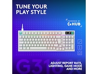 Logitech G316 X 98 Gamingtastatur (hvit) Gamingtastatur