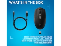 Logitech G305 X SUPERLIGHT Trådløs Gamingmus (sort) Gamingmus