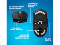 Logitech G305 X SUPERLIGHT Trådløs Gamingmus (sort) Gamingmus