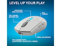 Logitech G305 X SUPERLIGHT Trådløs Gamingmus (hvit) Gamingmus
