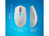 Logitech G305 X SUPERLIGHT Trådløs Gamingmus (hvit) Gamingmus