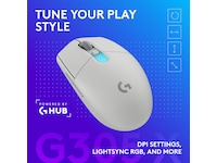 Logitech G305 X SUPERLIGHT Trådløs Gamingmus (hvit) Gamingmus