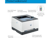 HP LaserJet Pro 3202dw laserskriver -B-Grade Demo skrivere