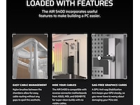 Corsair AIR 5400 RS-R ARGB Triple Chamber Mid Tower (hvit) -B-Grade Demo annet i datautstyr