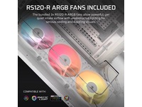 Corsair AIR 5400 RS-R ARGB Triple Chamber Mid Tower (hvit) -B-Grade Demo annet i datautstyr