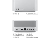 Mac Studio M5 Max (2026) 512GB Stasjonær PC