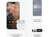 Apple AirPods 5 trådløse ørepropper, In-Ear (hvit) Ørepropper