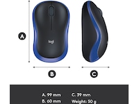 Logitech M185 Trådløs Mus Blå Mus