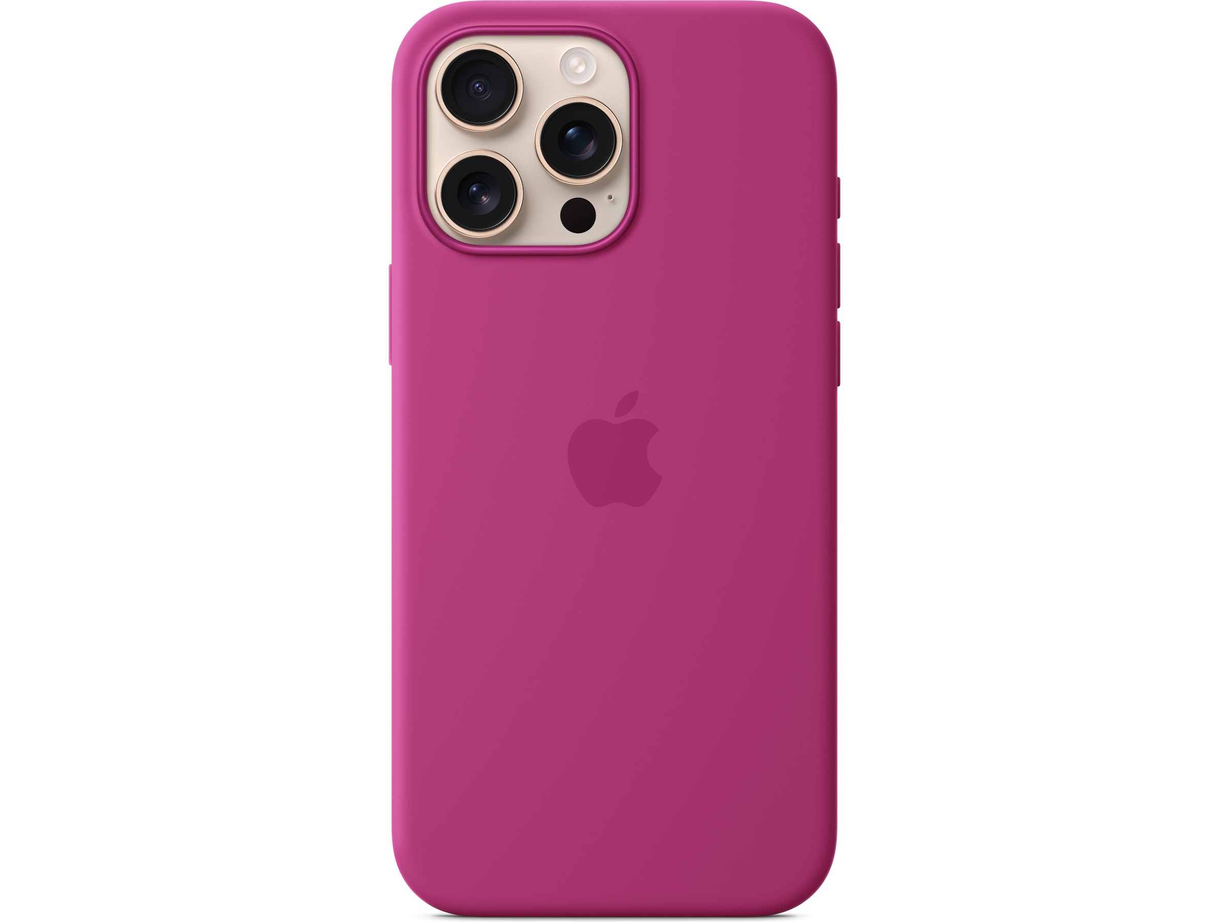 Apple iPhone 16 Pro Max Silikondeksel (fuksia) Mobildeksel