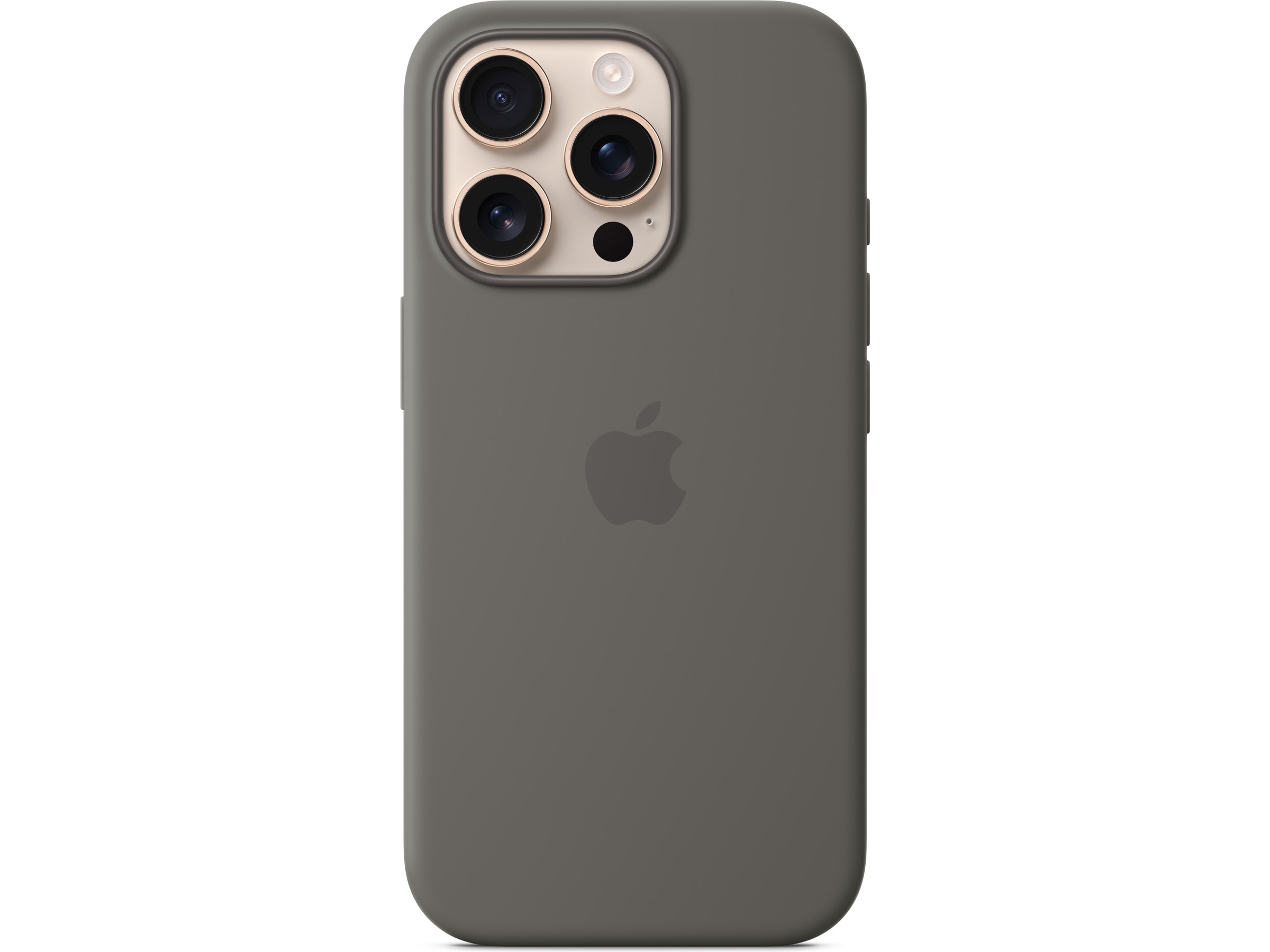 Apple iPhone 16 Pro Silikondeksel (steingrå) Mobildeksel