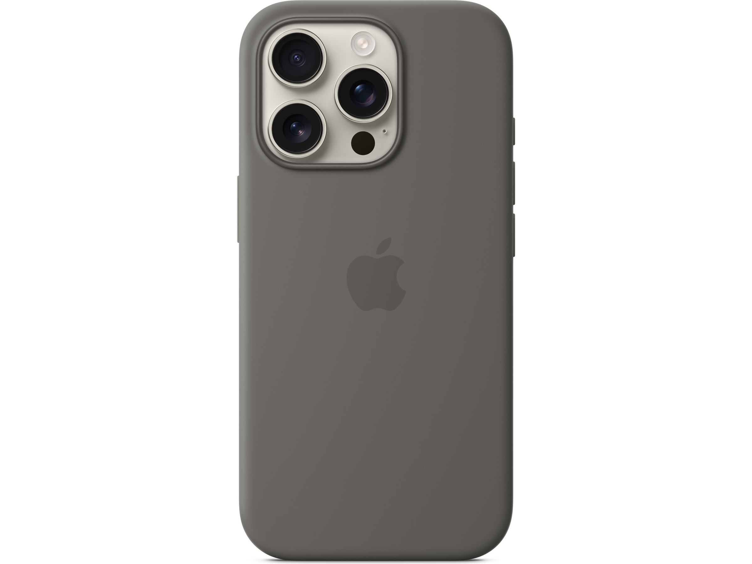 Apple iPhone 16 Pro Silikondeksel (steingrå) Mobildeksel