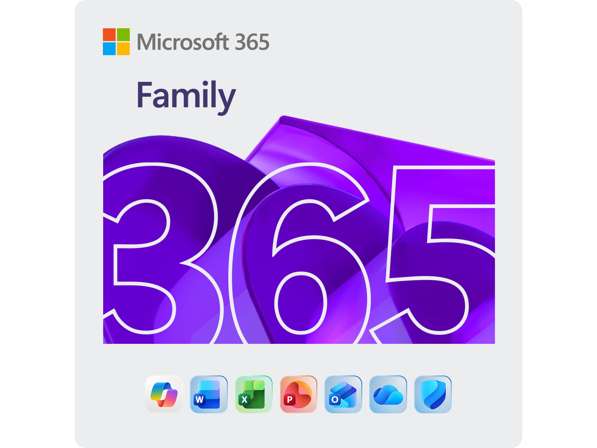 Microsoft M365 Family 1 år Kontorapplikasjoner
