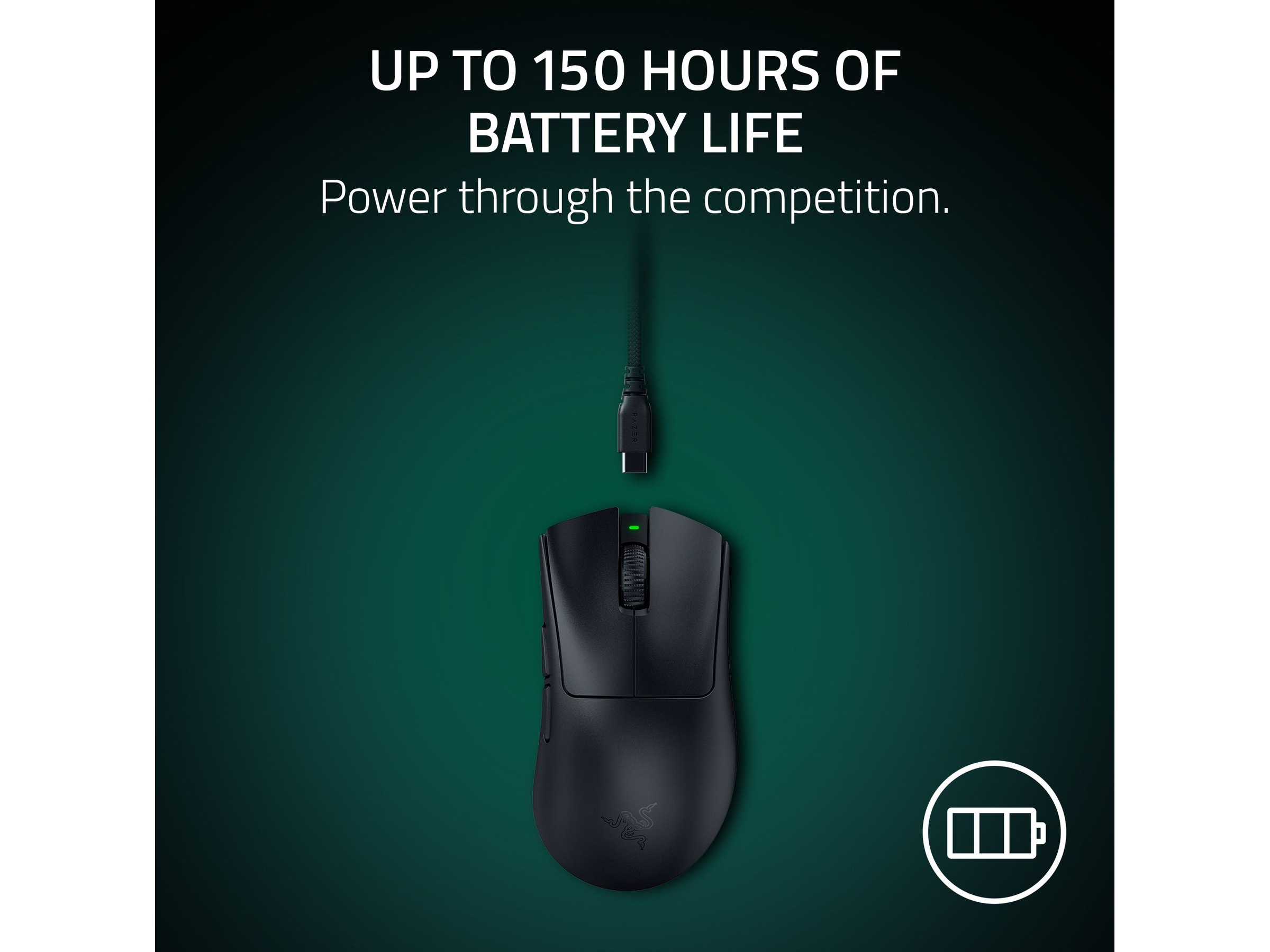 Razer DeathAdder V4 Pro trådløs gamingmus (sort) Gamingmus