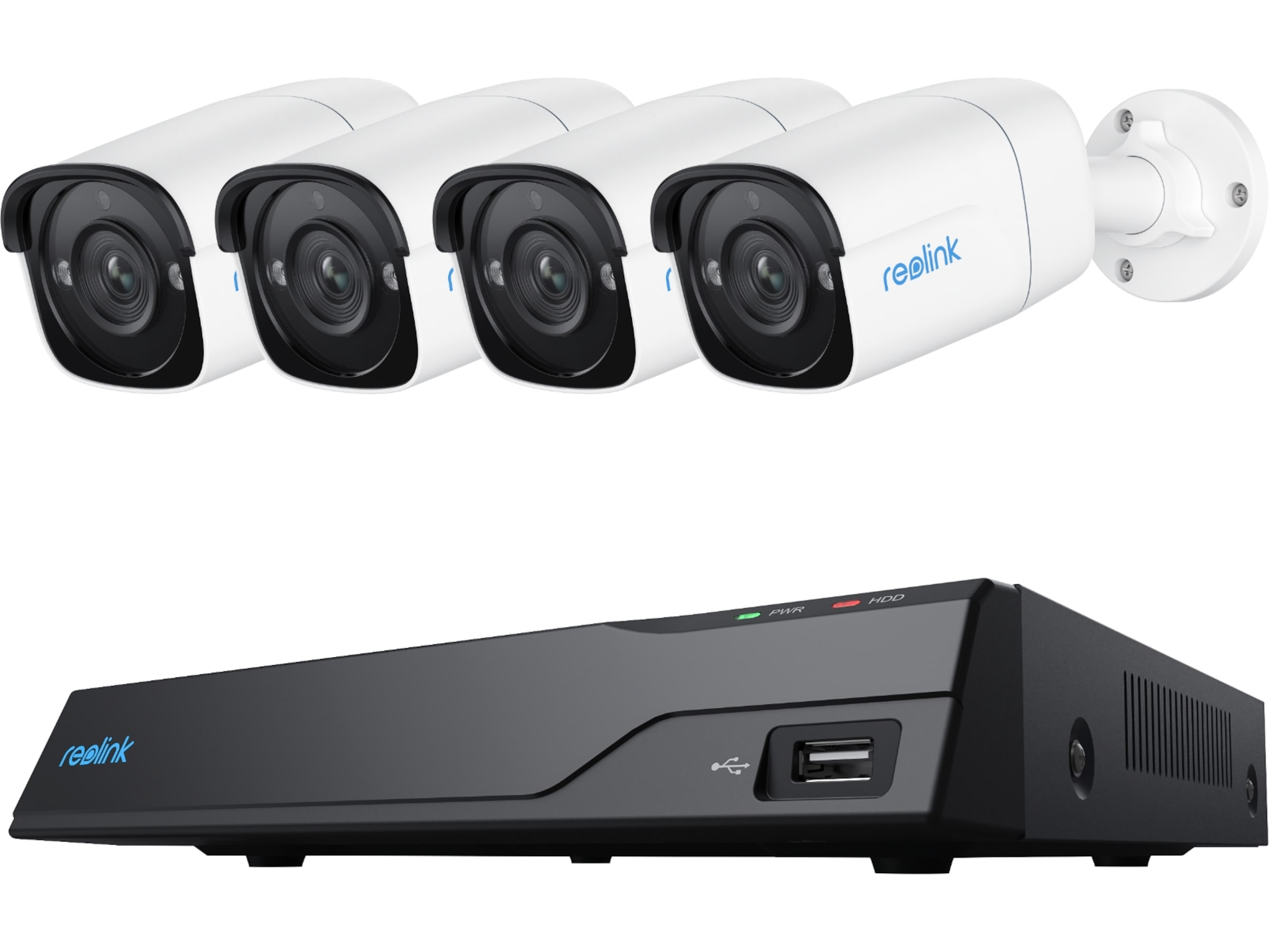 Reolink NVS8-5MB4 NVR med 4 kameraer Overvåkningskameraer